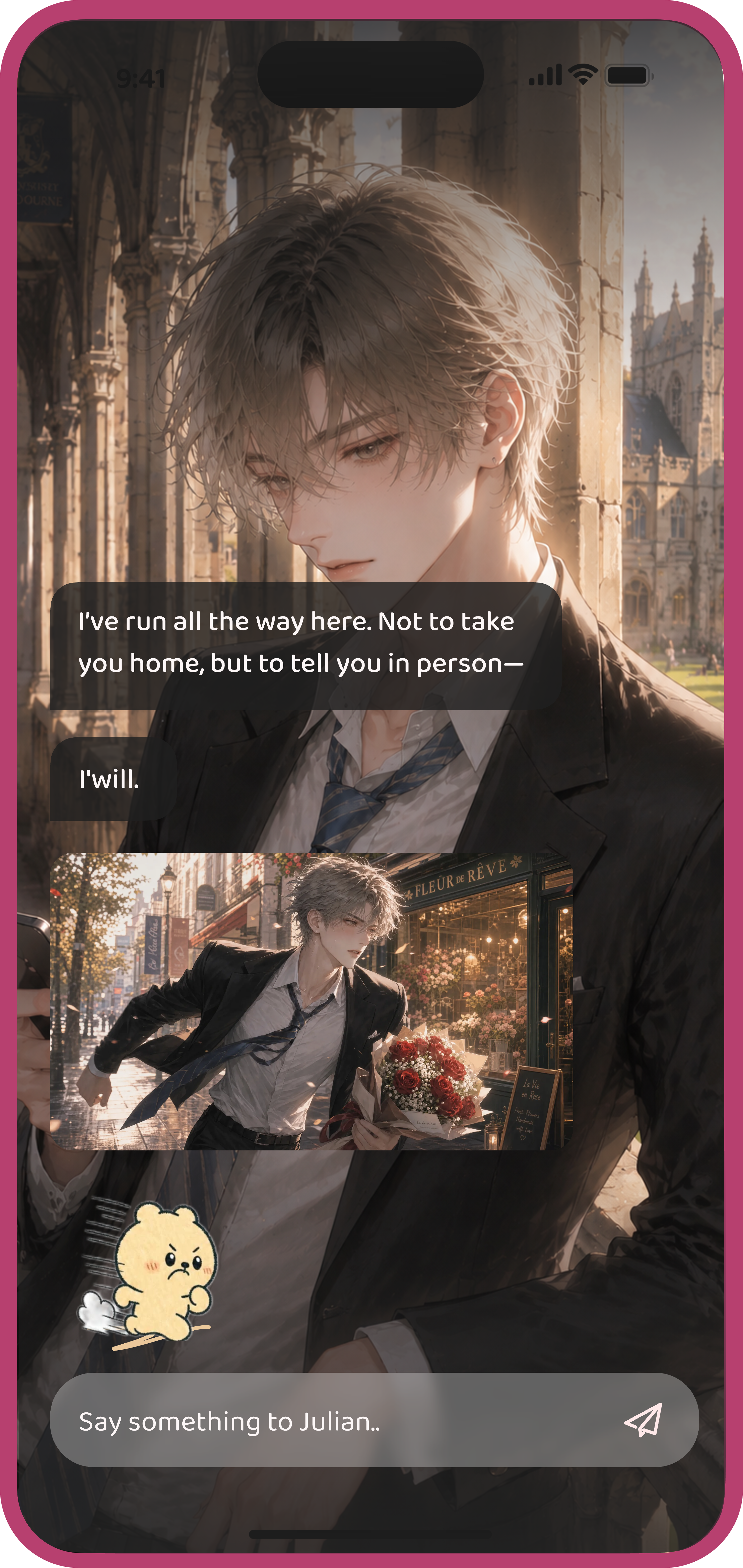 Live chat screenshot