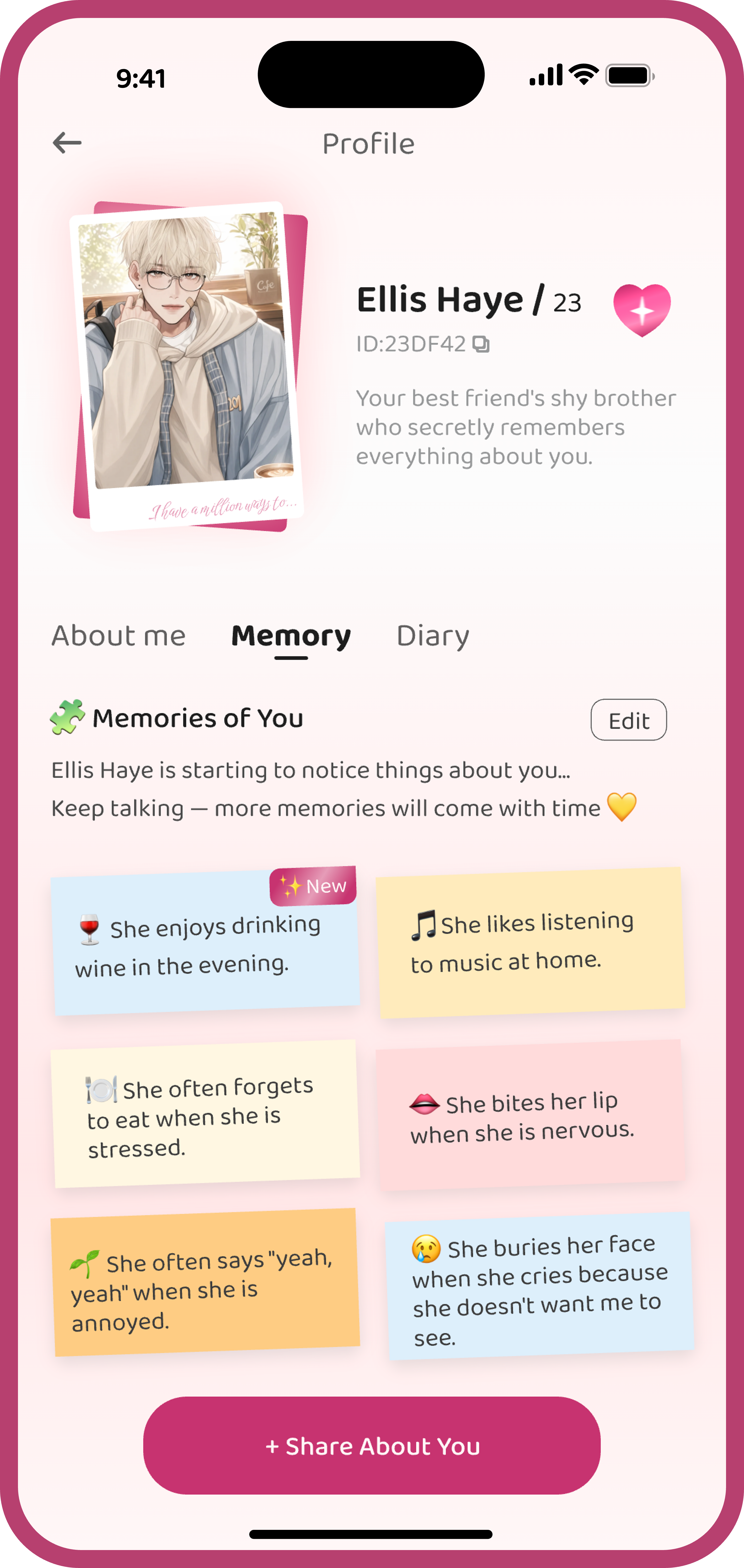 Memory screenshot